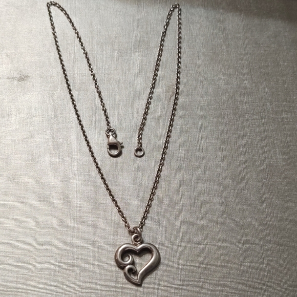 Heart Shaped Sterling Silver Necklace - Picture 4 of 4